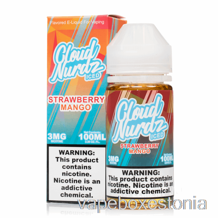 Vape Box Estonia Jäämaasika Mango - Pilv Nurdz - 100ml 3mg